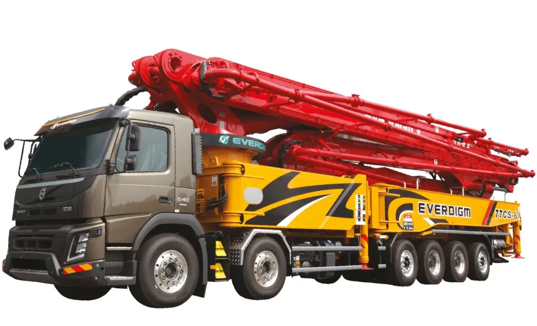 王者進階！77米6節(jié)臂，韓國最大泵車交付！(圖1)